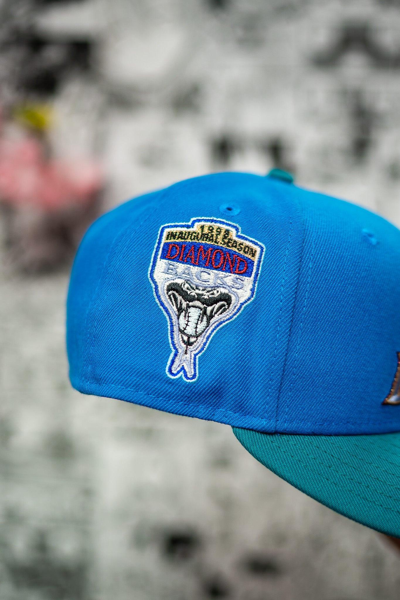 New Era Arizona Diamondbacks 1998 Inaugural Season Stone UV (Azure/Teal) - New Era