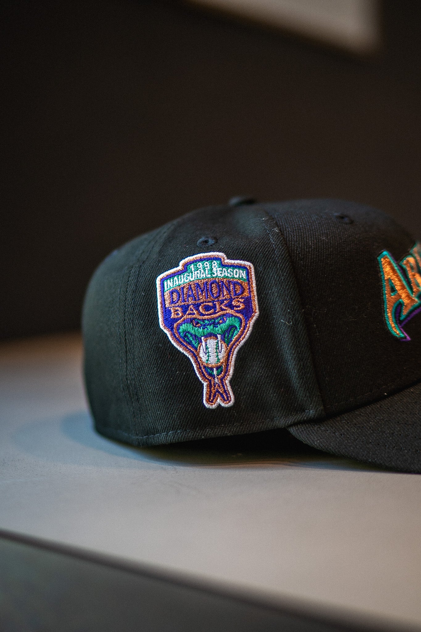 New Era Arizona Diamondbacks Script Green UV (Black) - New Era