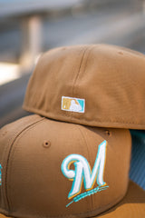 New Era Milwaukee Brewers 2002 ASG Teal UV (Khaki/Tan) - New Era