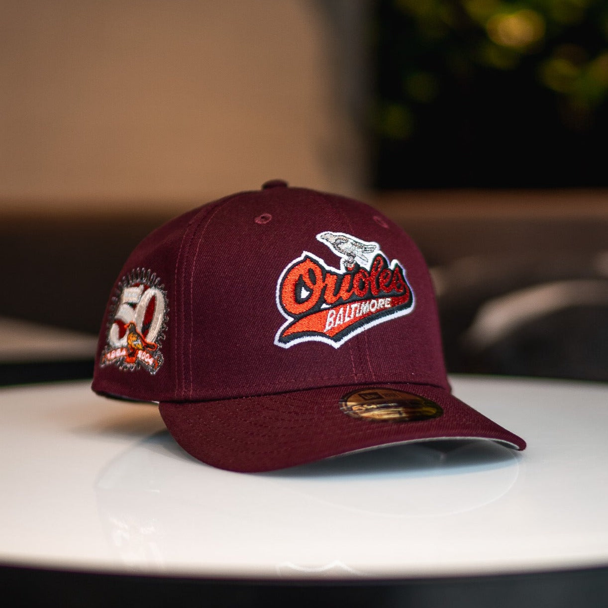 New Era Baltimore Orioles 50th Anniversary Good Grey UV (Burgundy) - New Era