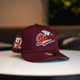 New Era Baltimore Orioles 50th Anniversary Good Grey UV (Burgundy) - New Era