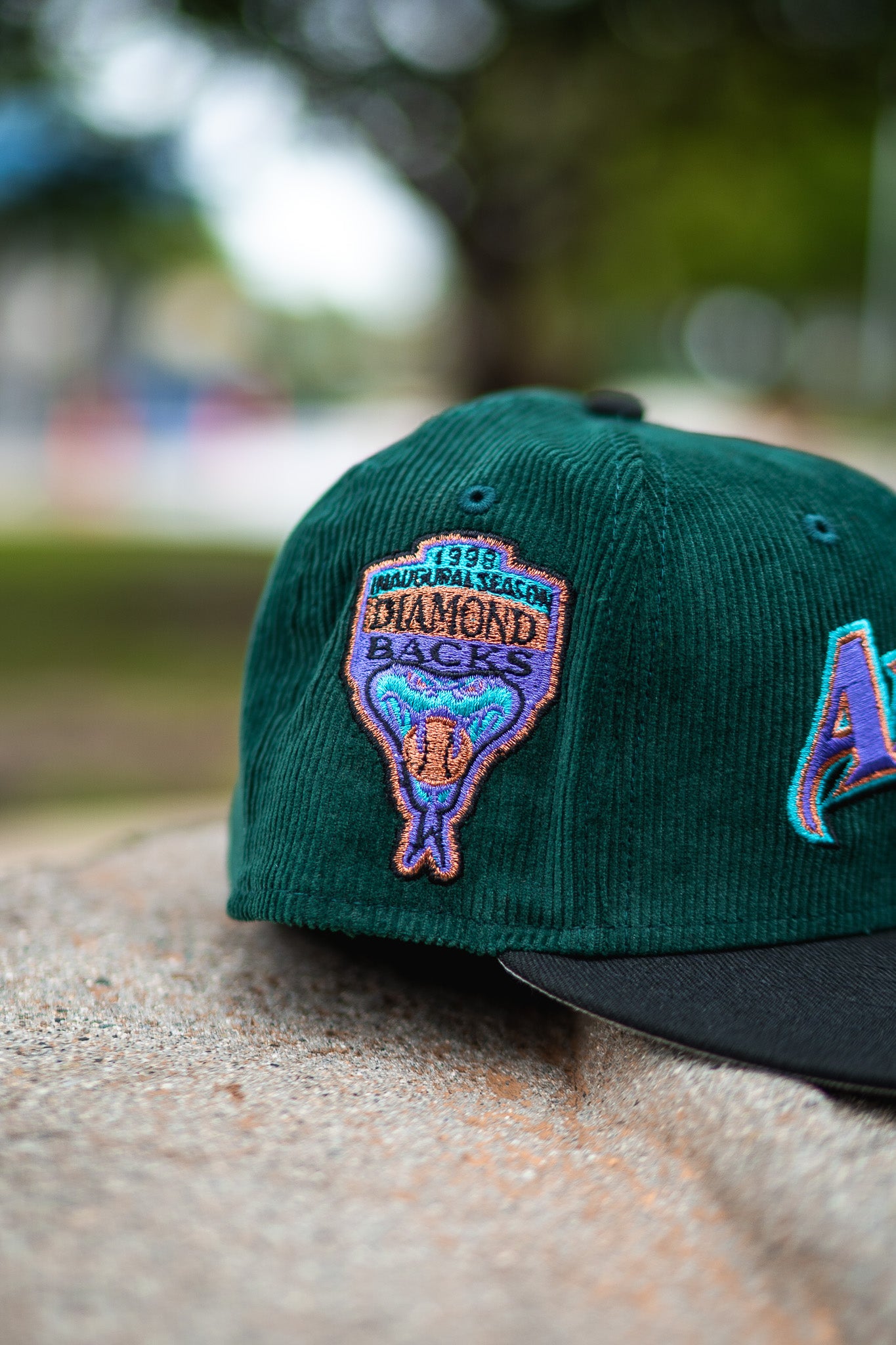 New Era Arizona Diamondbacks 1998 Inaugural Season Good Grey UV (Forest Corduroy/Black) - New Era