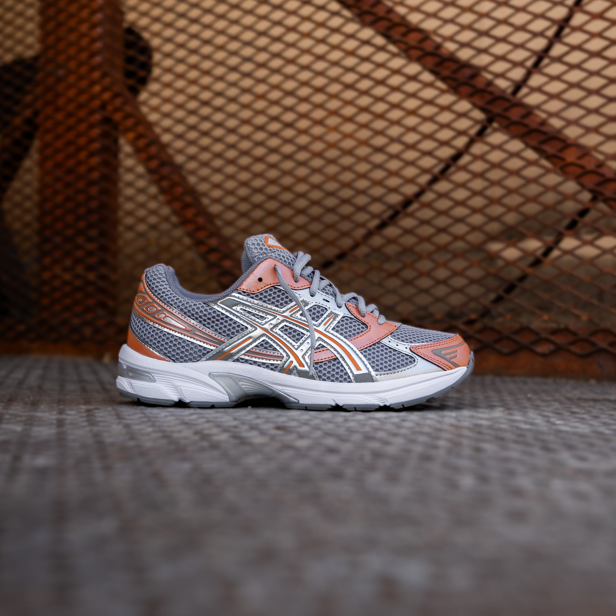 Mens Asics Gel-1130 (Cement Grey/Rust Orange) - Asics