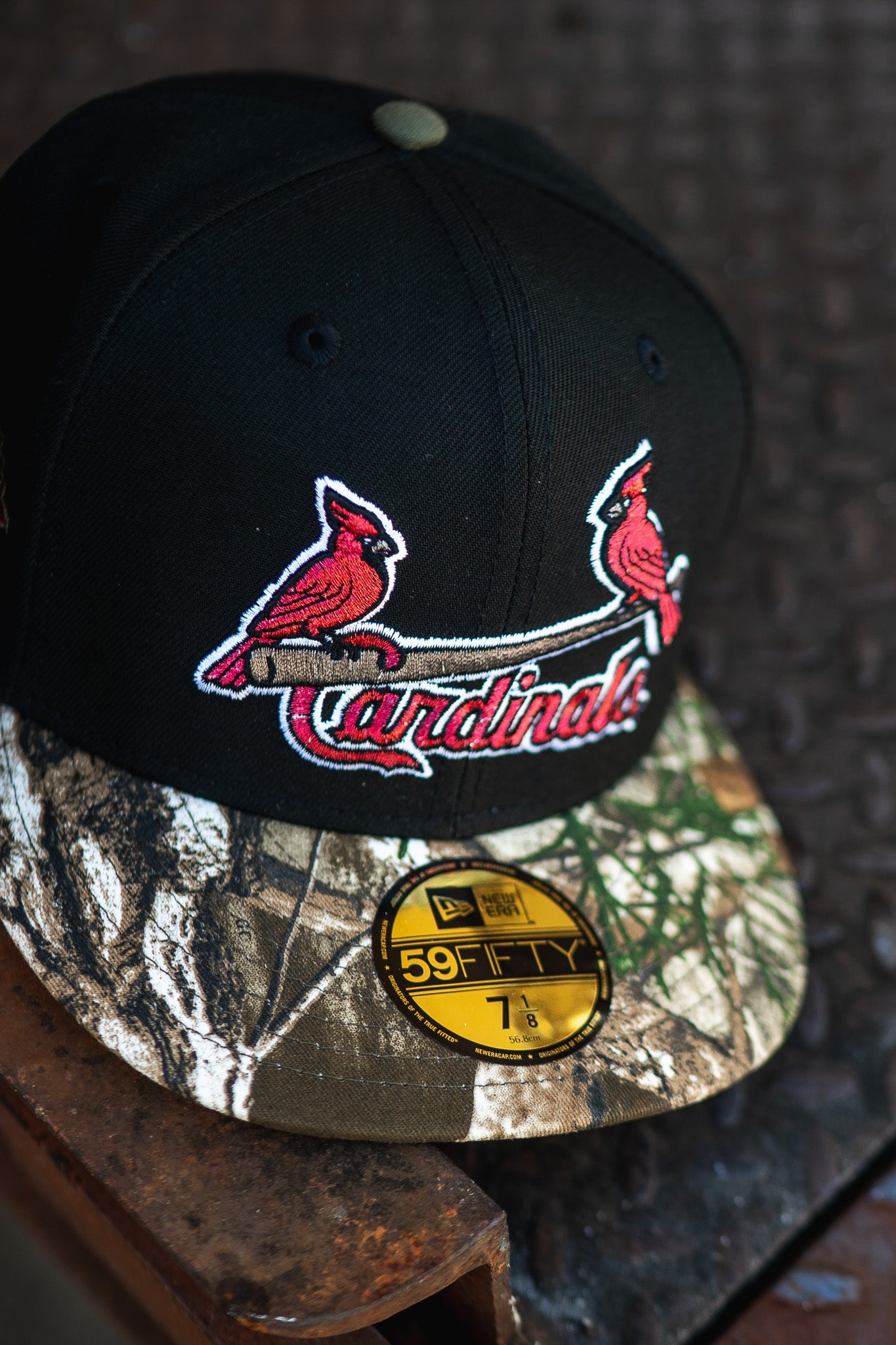 New Era St Louis Cardinals 125th Anniversary Olive UV (Black/Real Tree Camo) - New Era