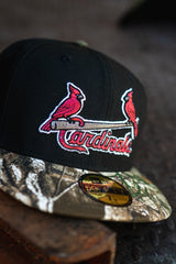 New Era St Louis Cardinals 125th Anniversary Olive UV (Black/Real Tree Camo) - New Era