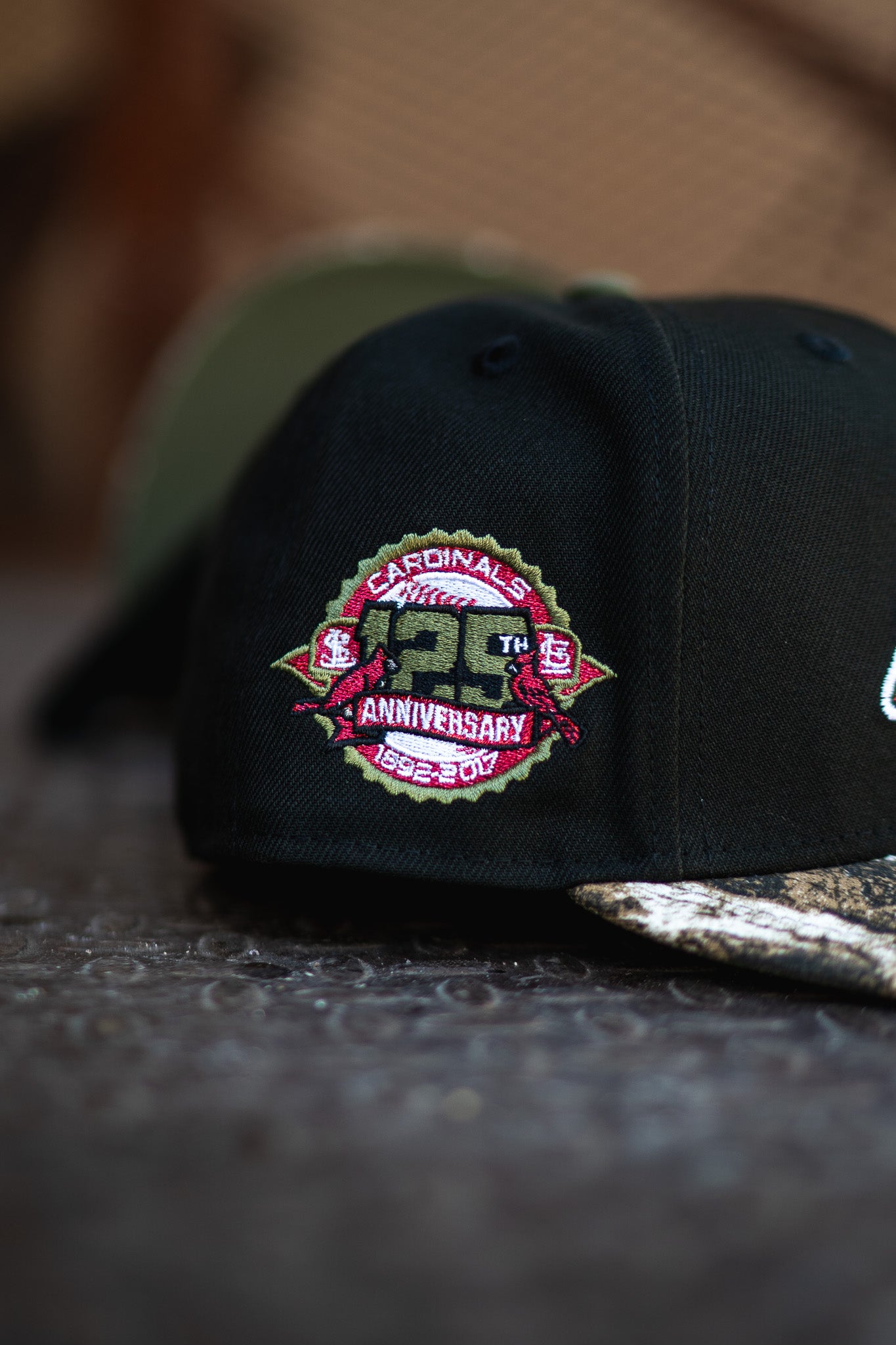 New Era St Louis Cardinals 125th Anniversary Olive UV (Black/Real Tree Camo) - New Era