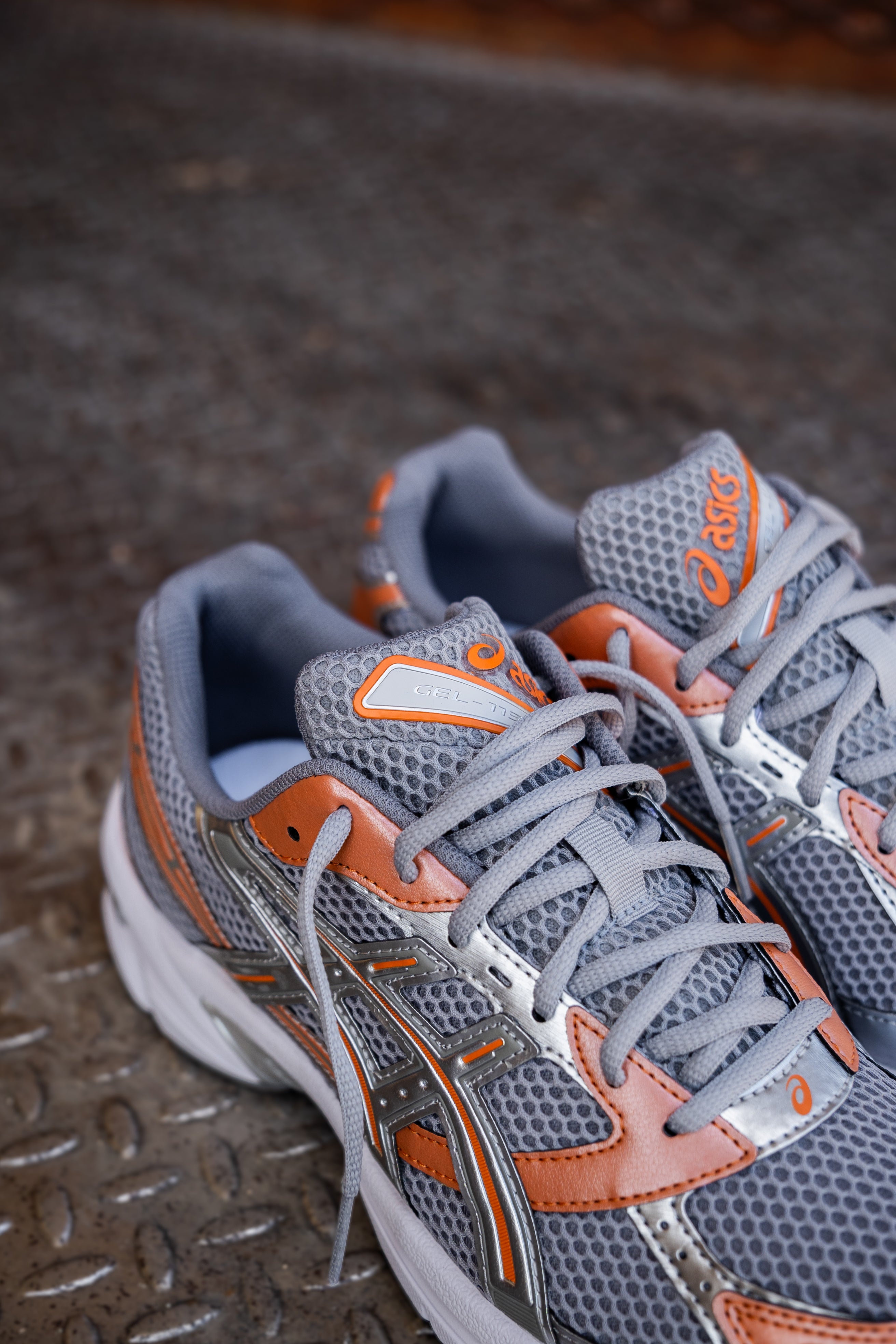 Mens Asics Gel-1130 (Cement Grey/Rust Orange) - Asics