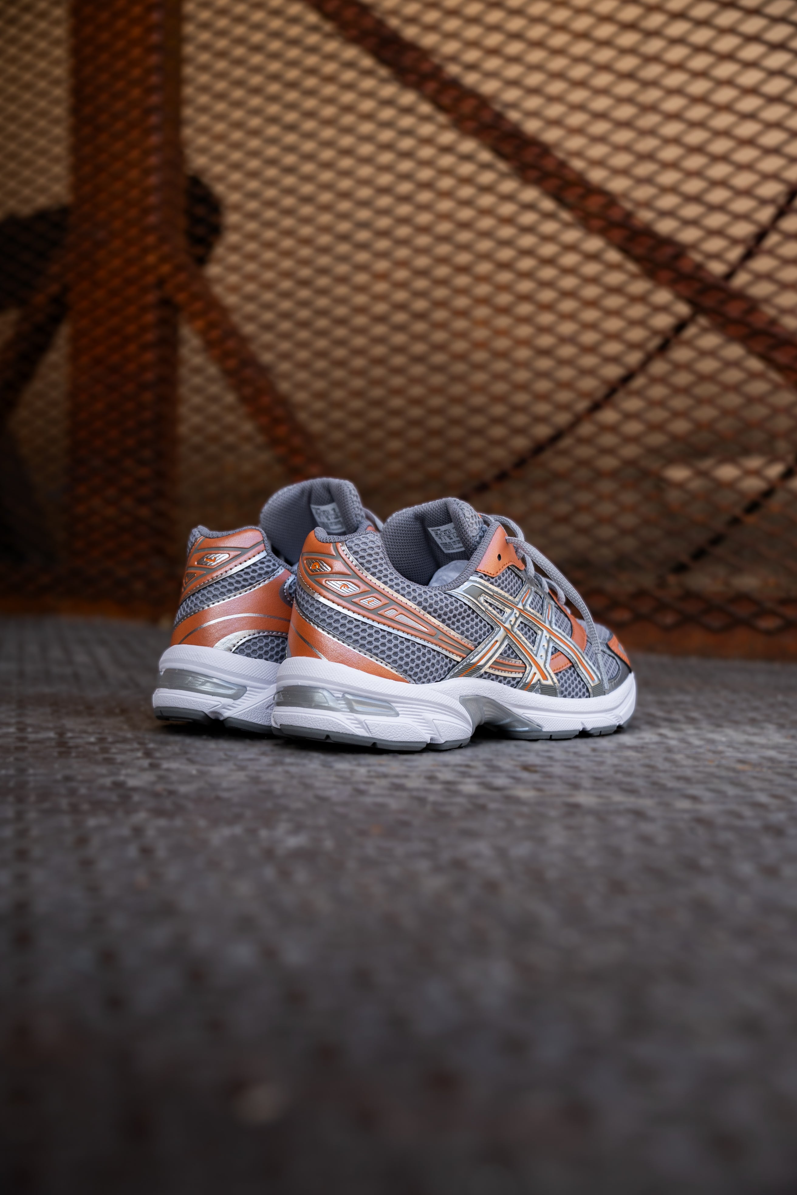 Mens Asics Gel-1130 (Cement Grey/Rust Orange) - Asics