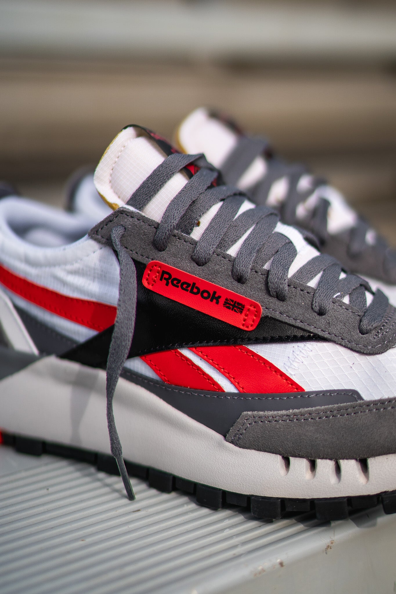 GRADESCHOOL Reebok CL Legacy (Charcoal/Infrared) - Reebok