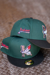 New Era Kinston Indians Grey UV (Dark Green/Black) 59Fifty Fitted