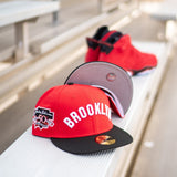 New Era Brooklyn Dodgers Jackie Robinson Good Grey UV (Red/Black) - New Era