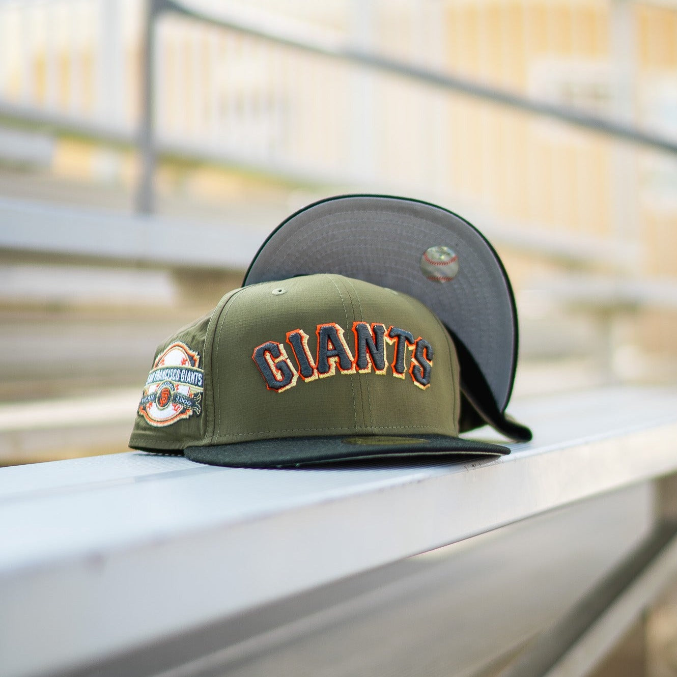 New Era San Francisco Giants 2000 Inaugural Good Grey UV (Nylon Olive/Black) - New Era