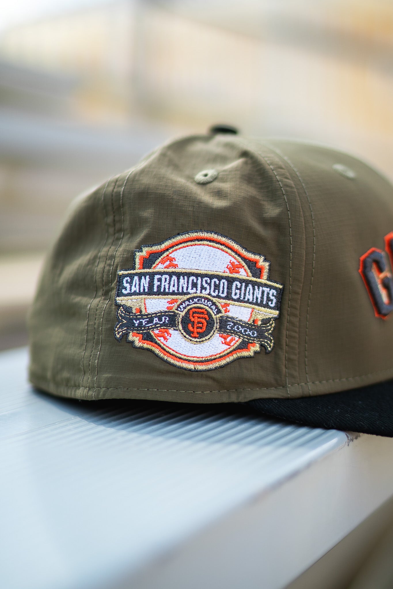 New Era San Francisco Giants 2000 Inaugural Good Grey UV (Nylon Olive/Black) - New Era