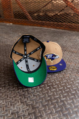 New Era Baltimore Ravens 10th Anniversary Green UV (Khaki/Purple) 59Fifty Fitted