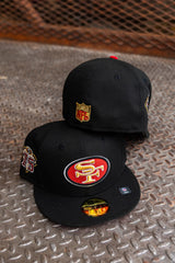 New Era San Francisco 49ers 75th Anniversary Pink UV (Black) 59Fifty Fitted