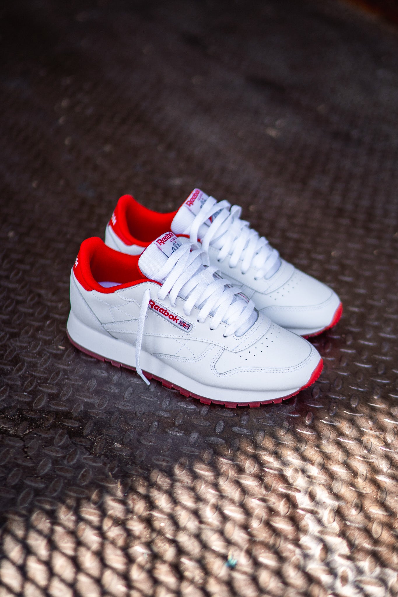 Mens Reebok Classic Leather (White/Red) - Reebok