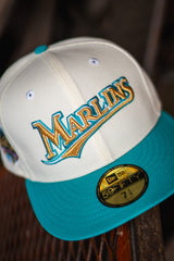 New Era Florida Marlins 2003 WS Grey UV (Off White/Teal) - New Era