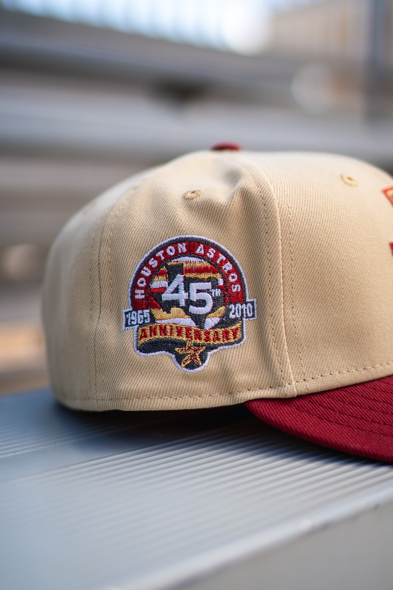 New Era Houston Astros 45th Anniversary Grey UV (Khaki/Brick Red) - New Era