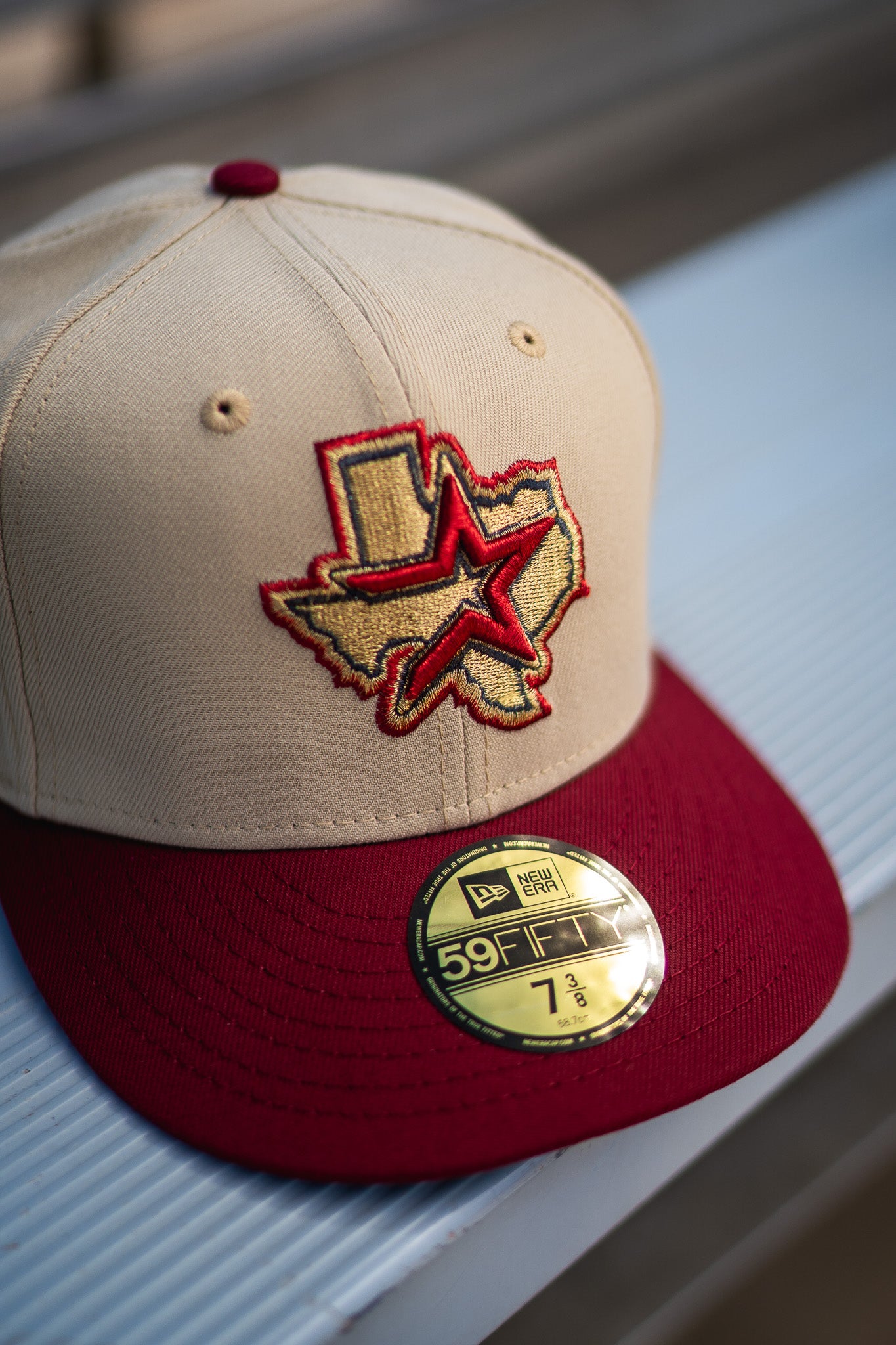 New Era Houston Astros 45th Anniversary Grey UV (Khaki/Brick Red) - New Era