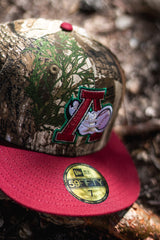 New Era Altoona Curve Green UV (Real Tree Camo/Brick Red) - New Era