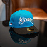 New Era Florida Marlins Side Batty Grey UV (Teal/Black) - New Era