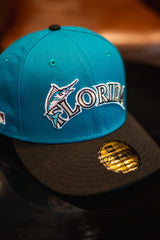 New Era Florida Marlins Side Batty Grey UV (Teal/Black) - New Era