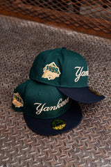 New Era New York Yankees 1999 World Series Pink UV (Dark Green/Navy) 59Fifty Fitted