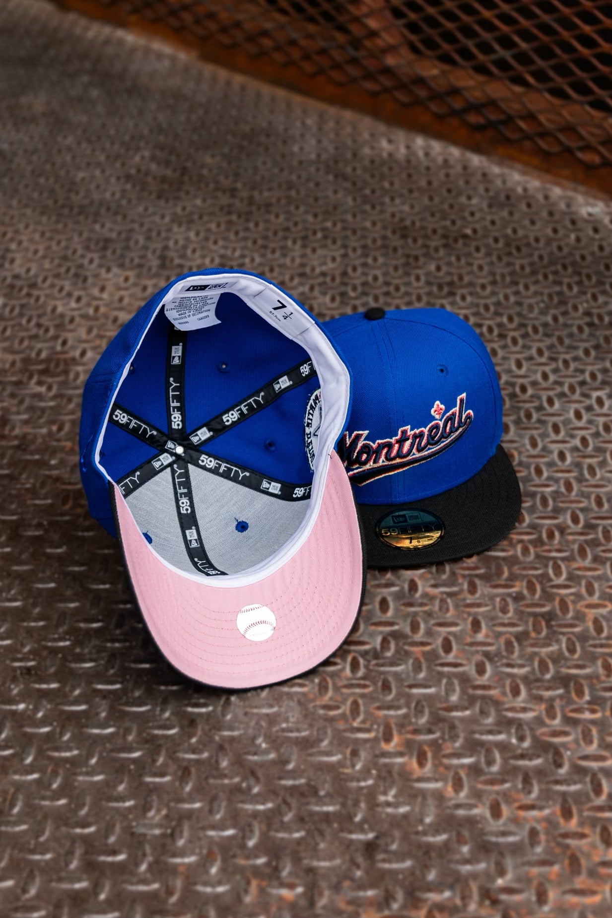 New Era Montreal Expos 1982 All-Star Game Pink UV (Royal/Black) 59Fifty Fitted