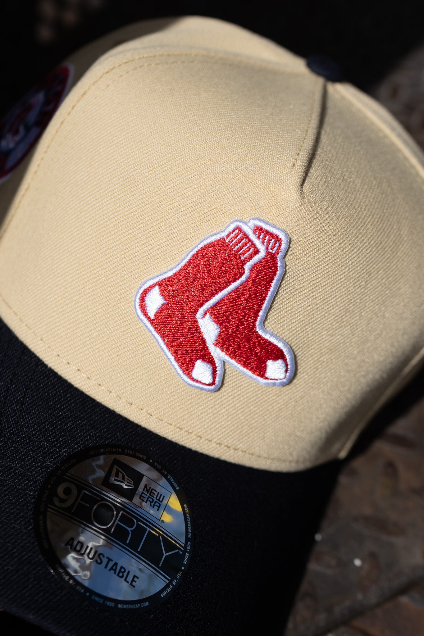 New Era Boston Red Sox 9FORTY A-Frame Snapback (Vegas Gold/Navy) - New Era