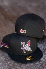 New Era Kinston Indians Green UV (Black) 59Fifty Fitted