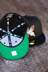 New Era Kinston Indians Green UV (Black) 59Fifty Fitted