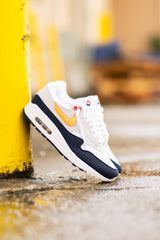 Mens Nike Air Max 1 (Obsidian/Metallic Gold-White)