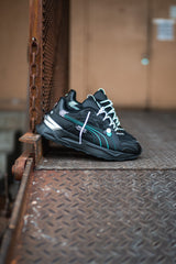 Mens Puma x Mercedes Benz Mirage Sport Asphalt (Black/Spectra Green) - Puma