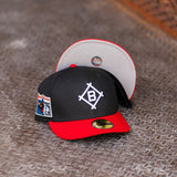 New Era Brooklyn Dodgers Jackie Robinson Grey UV (Black/Red) 59Fifty Fitted