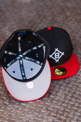 New Era Brooklyn Dodgers Jackie Robinson Grey UV (Black/Red) 59Fifty Fitted