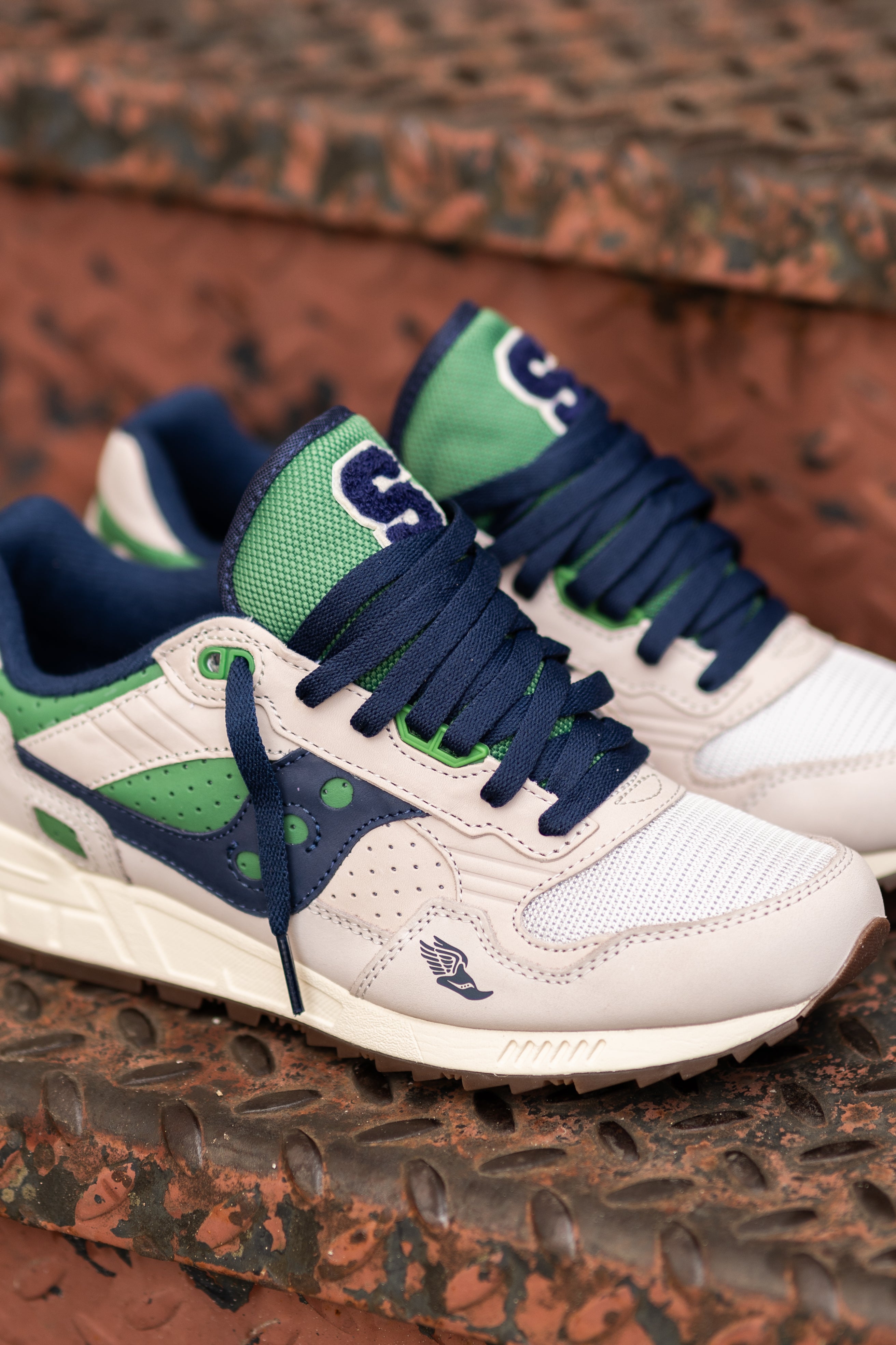 Mens Saucony Shadow 5000 Ivy League (Fog/Green)