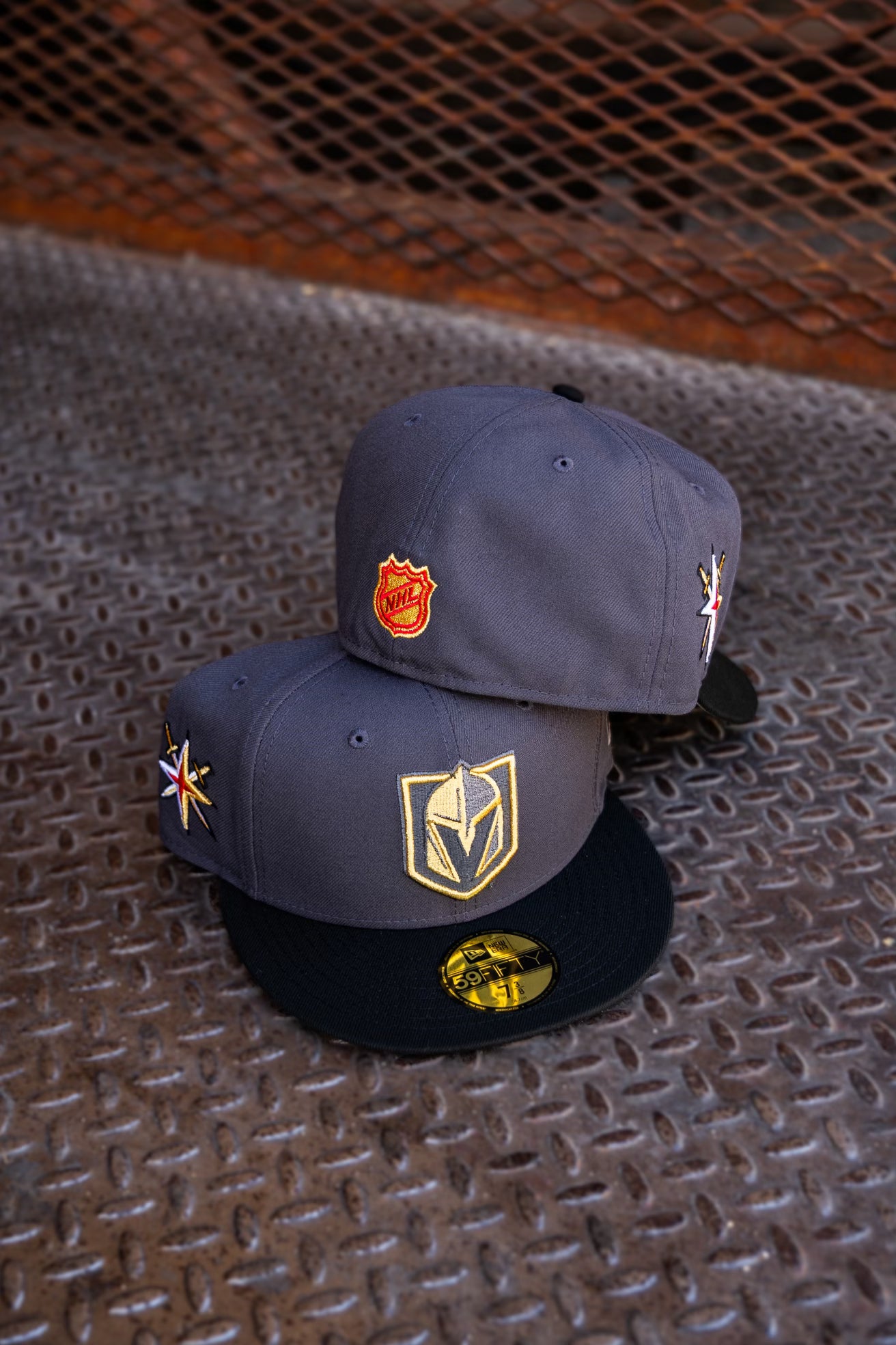 New Era Las Vegas Golden Knights Grey UV (Graphite/Black) 59Fifty Fitted