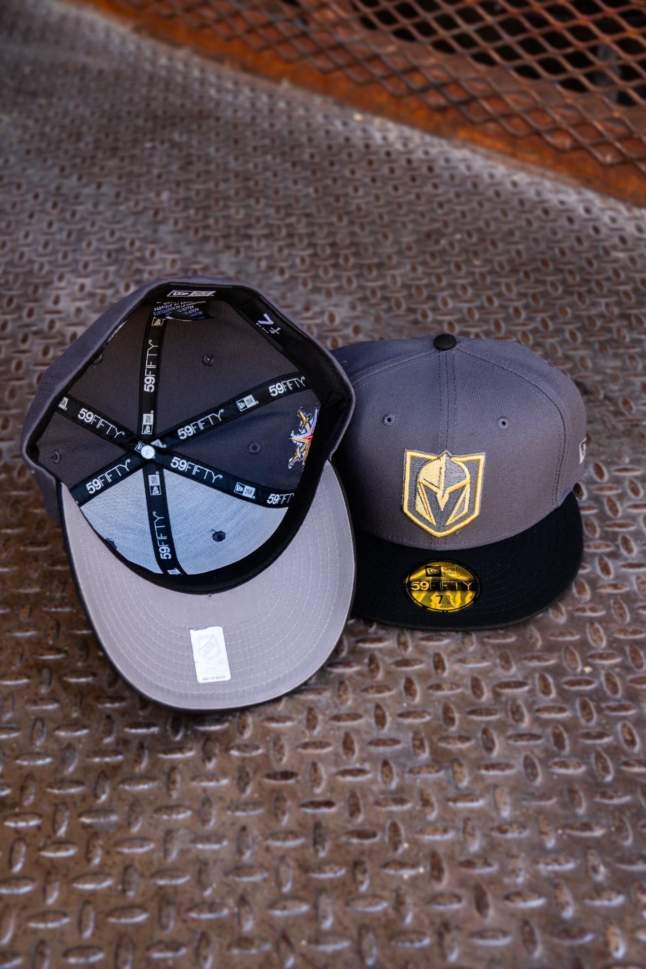 New Era Las Vegas Golden Knights Grey UV (Graphite/Black) 59Fifty Fitted