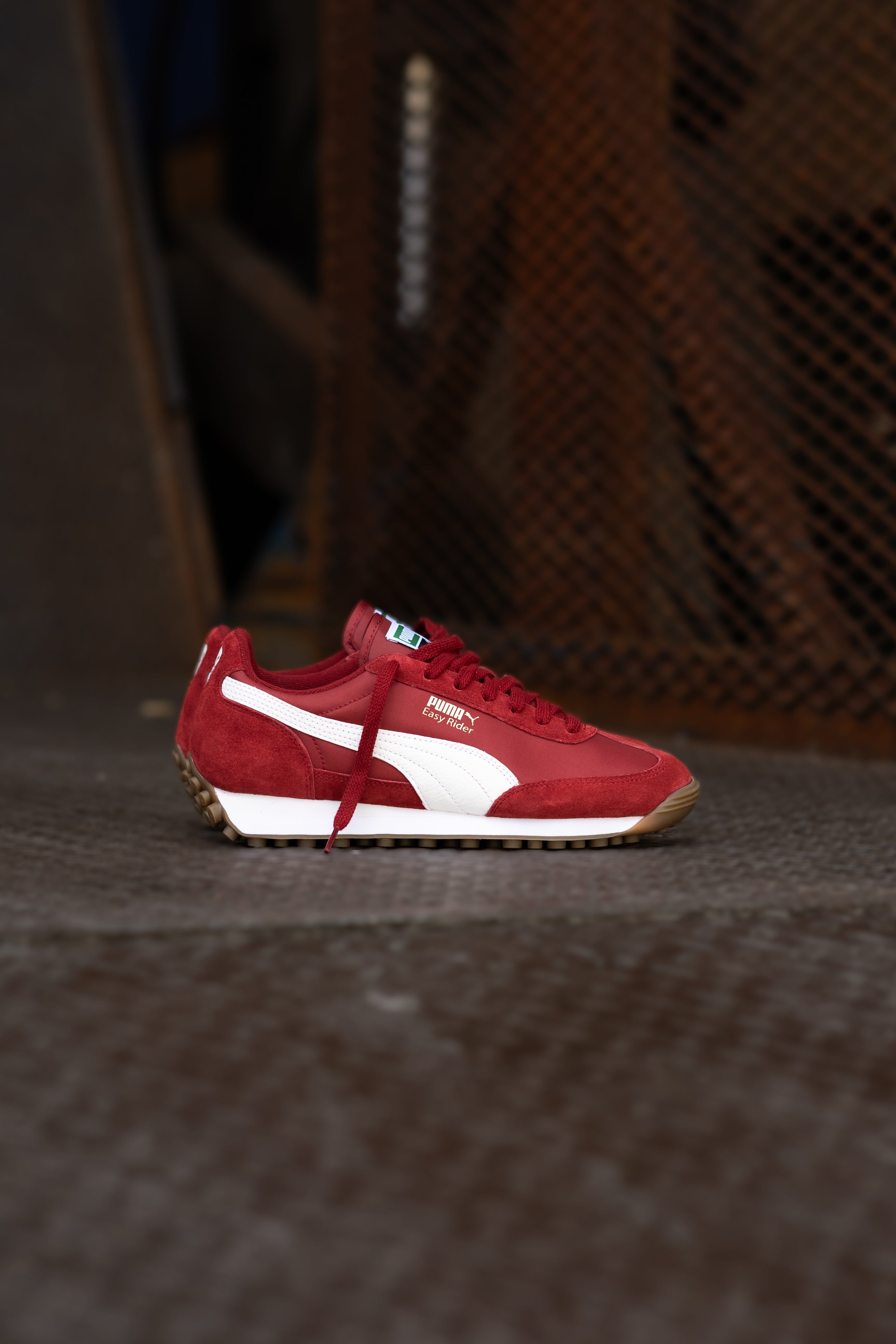 Mens Puma Easy Rider Vintage (Intense Red/Puma White) - Puma