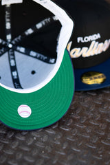 New Era Florida Marlins Green UV (Black/Navy) 59Fifty Fitted - New Era