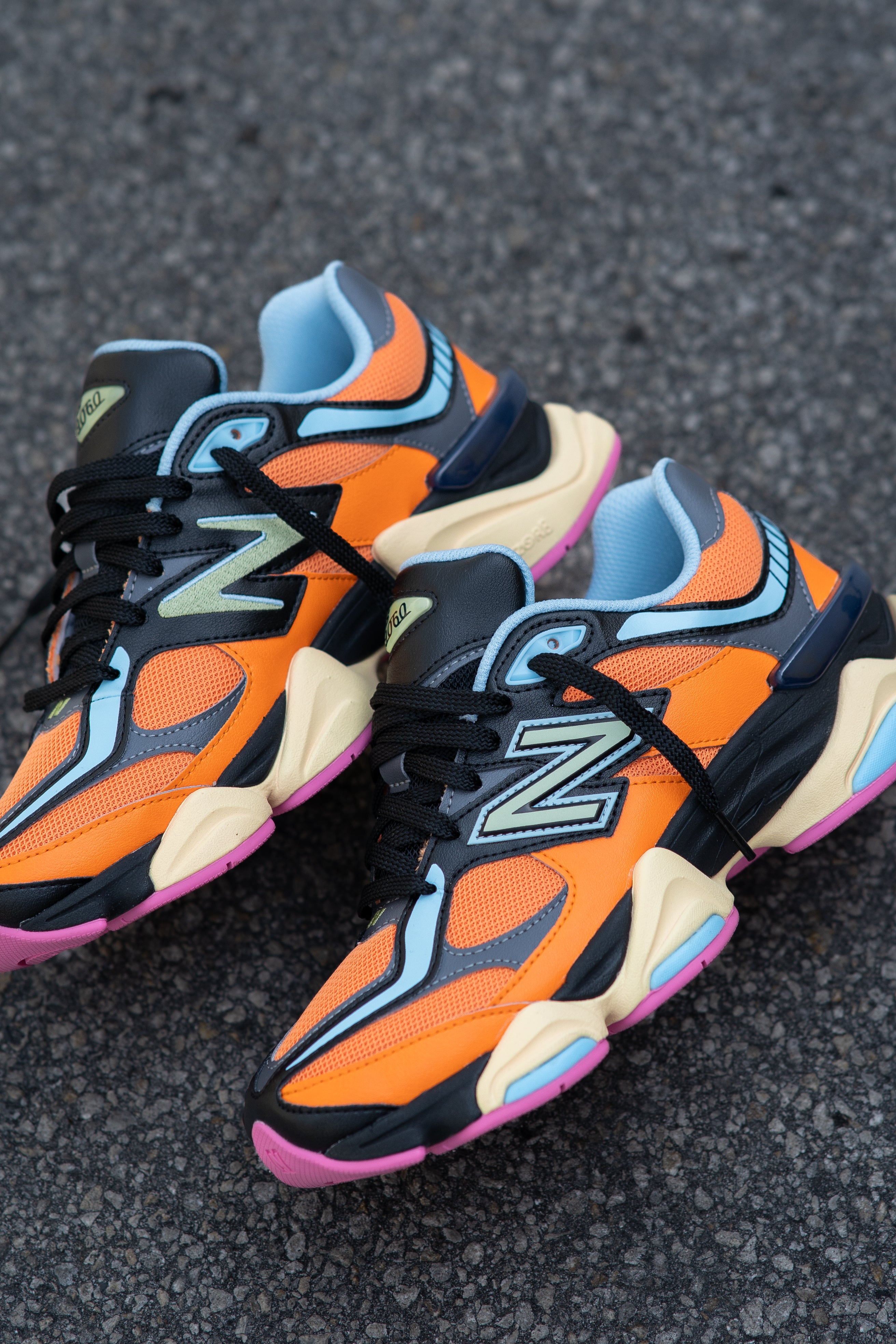 Mens New Balance 9060 (Orange/Black) - U9060OGB - SNEAKER TOWN