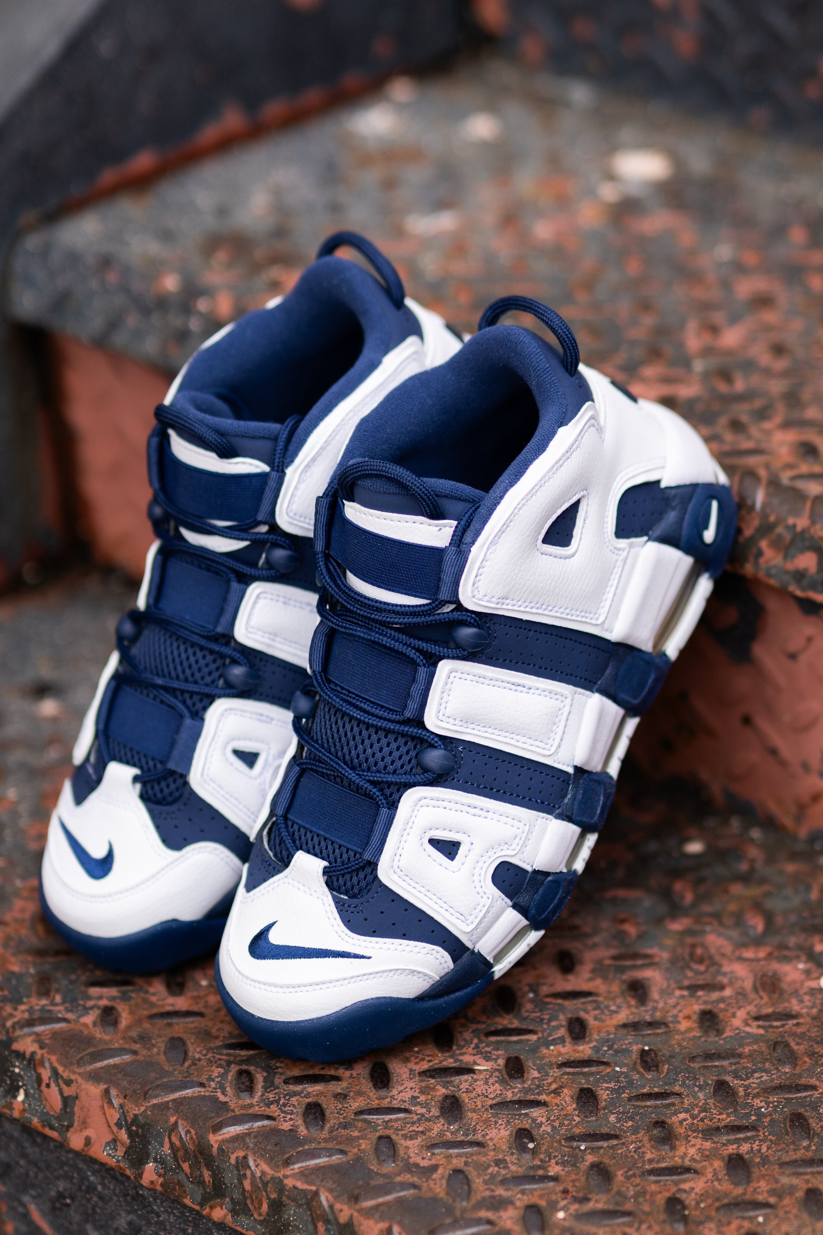 Nike Air More Uptempo 96 (White/Midnight Navy)