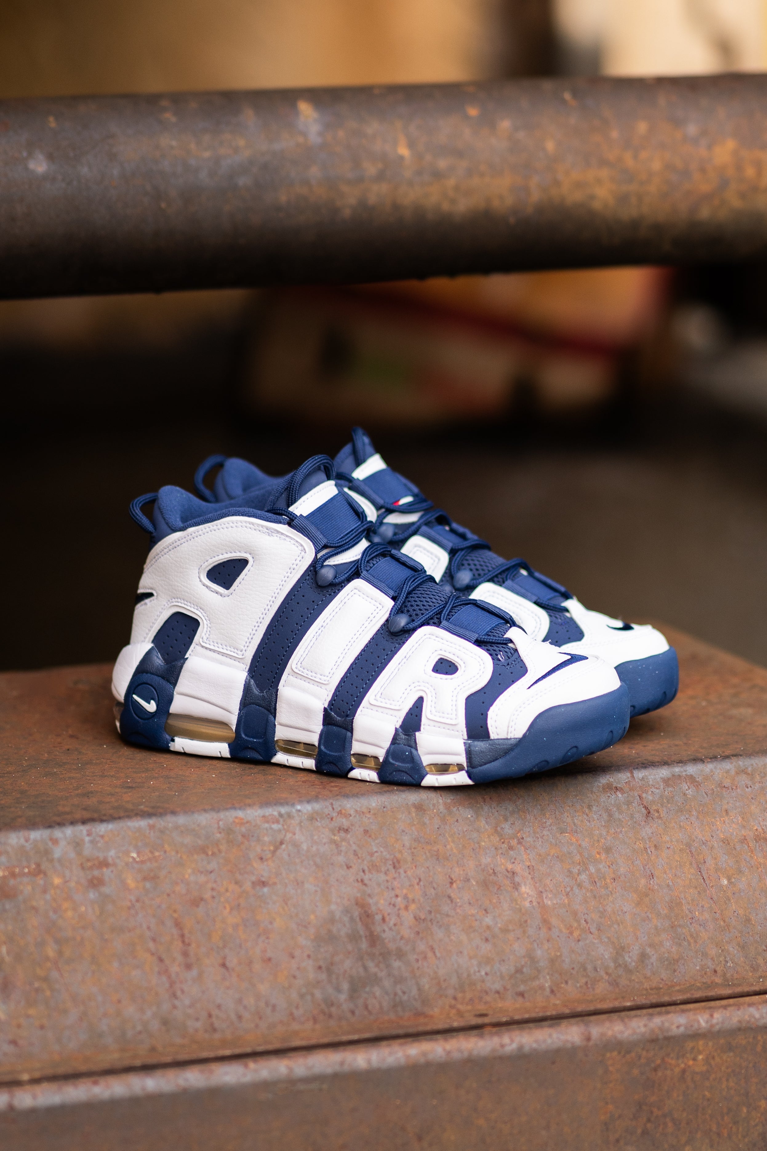 Nike Air More Uptempo 96 (White/Midnight Navy)