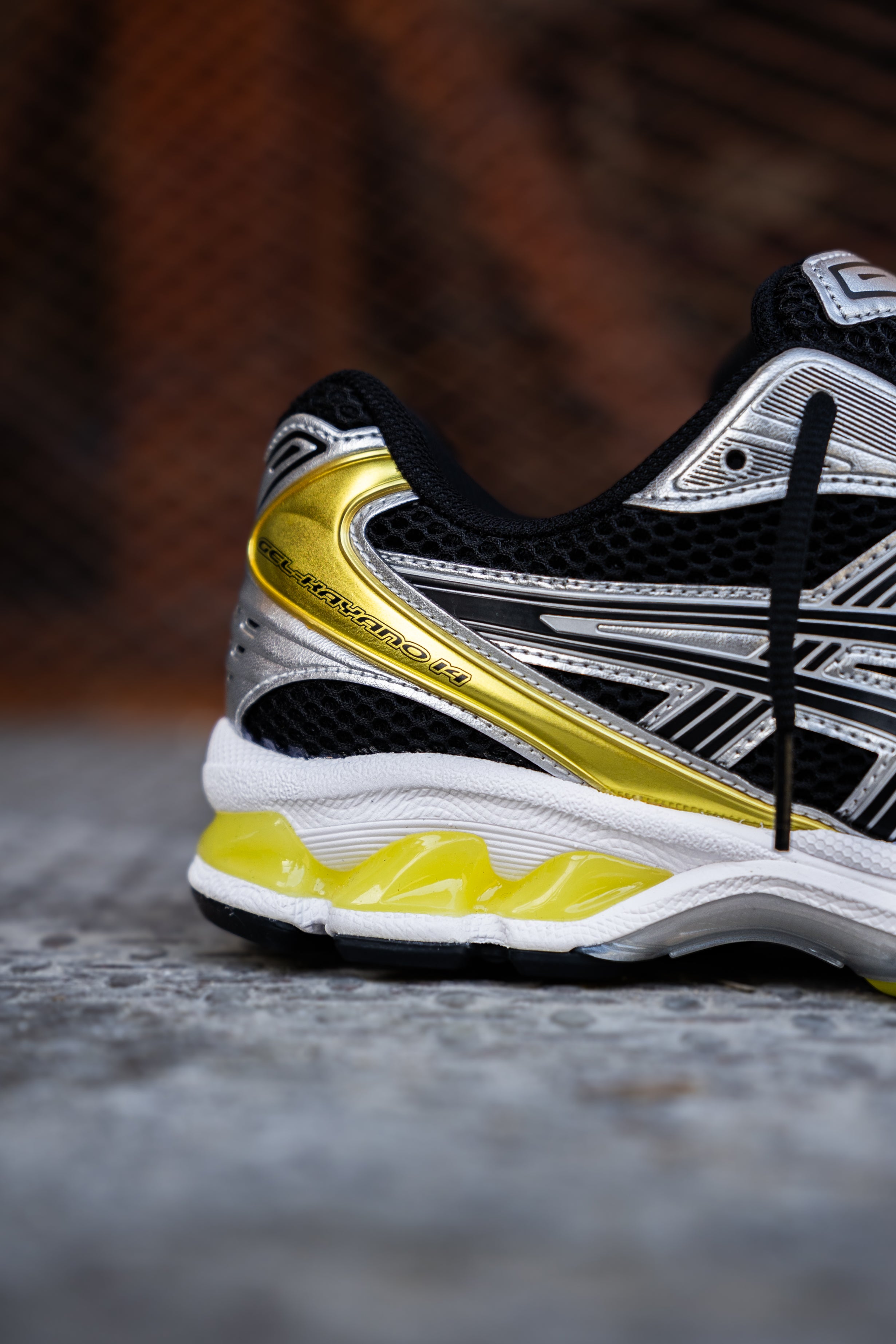 Mens Asics Gel Kayano 14 (Black/Lemon Spark)