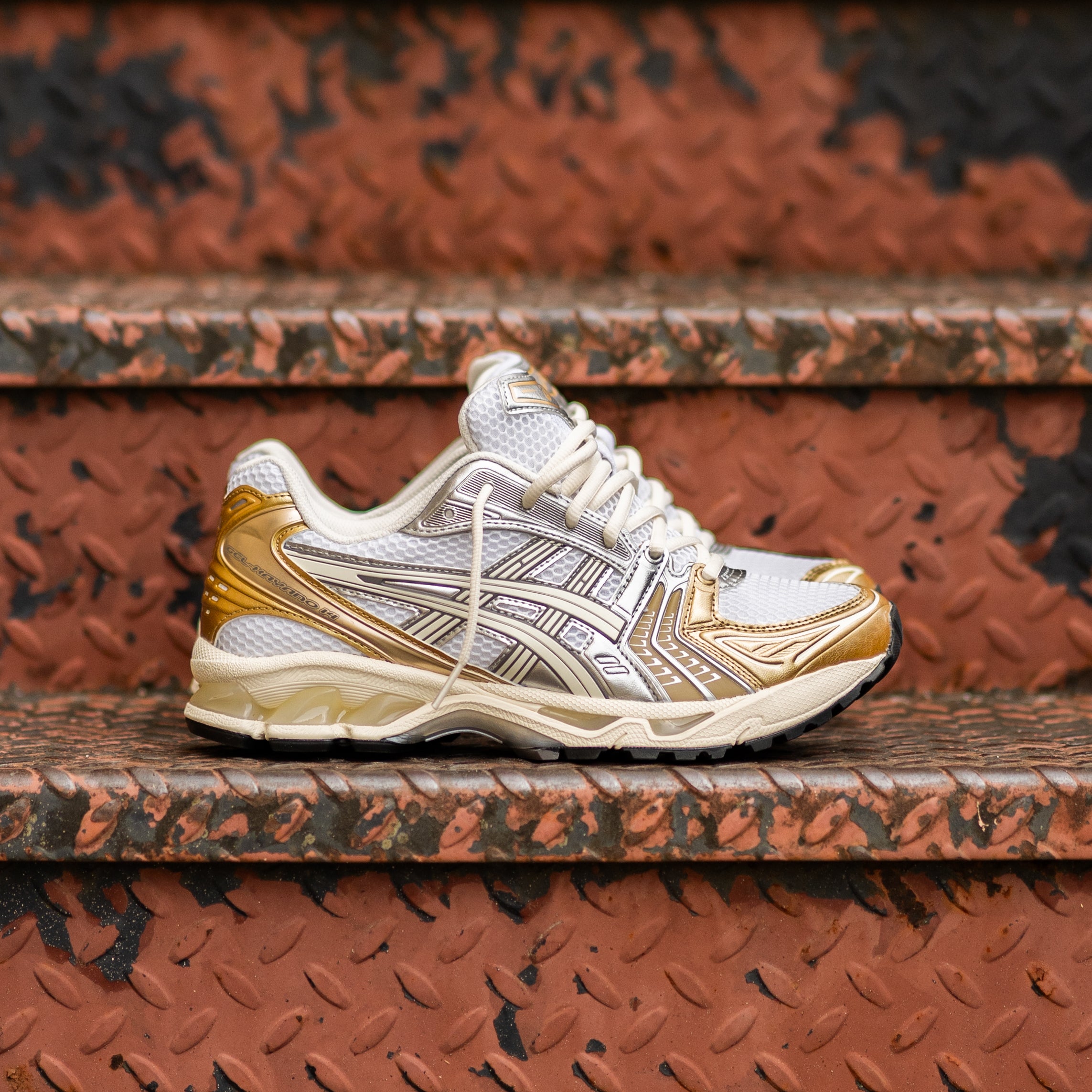 Mens Asics Gel-Kayano 14 (White/Cream)