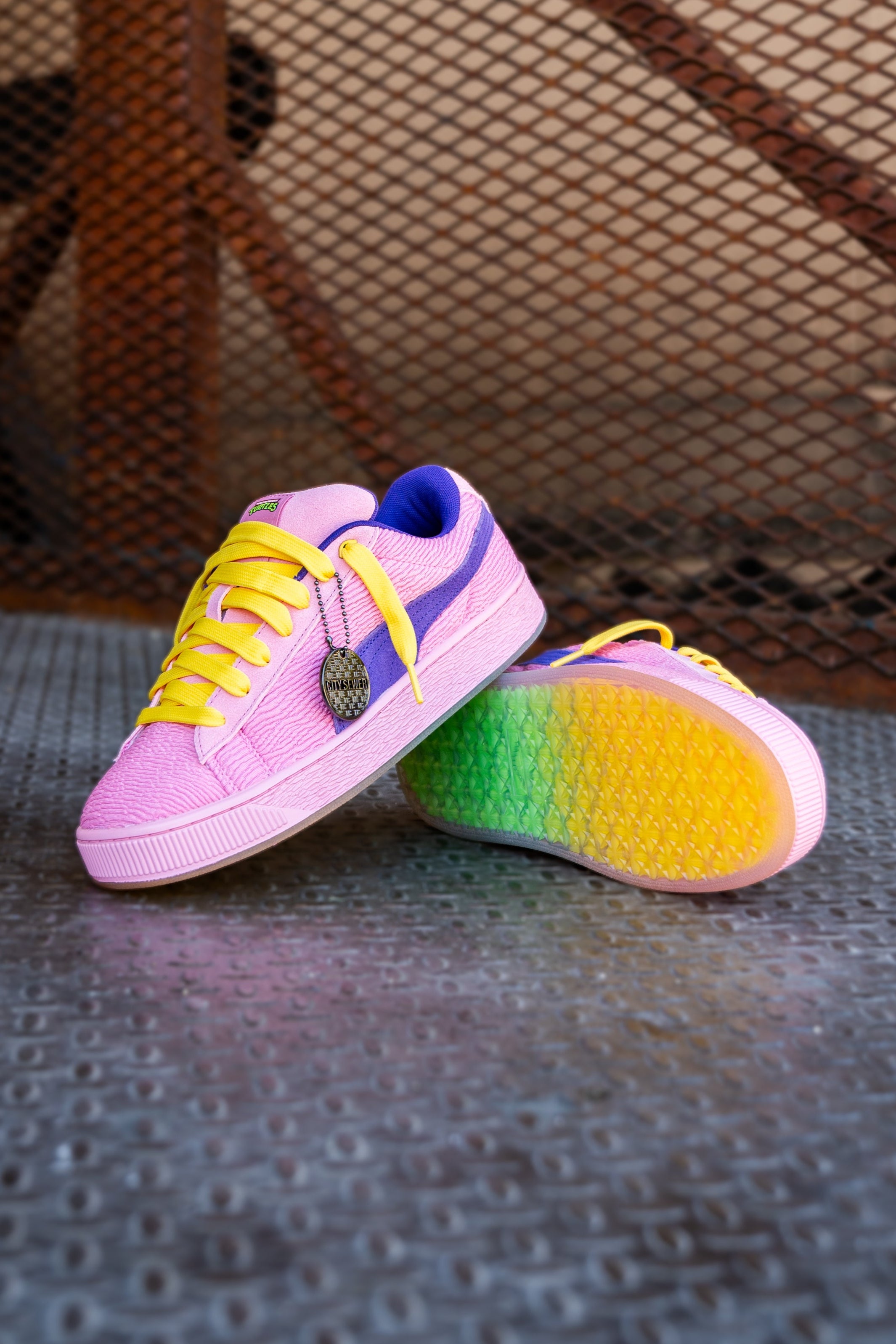 Mens Puma Suede XL Teenage Mutant Ninja Turtles (Mauved Out/Team Violet) - Puma