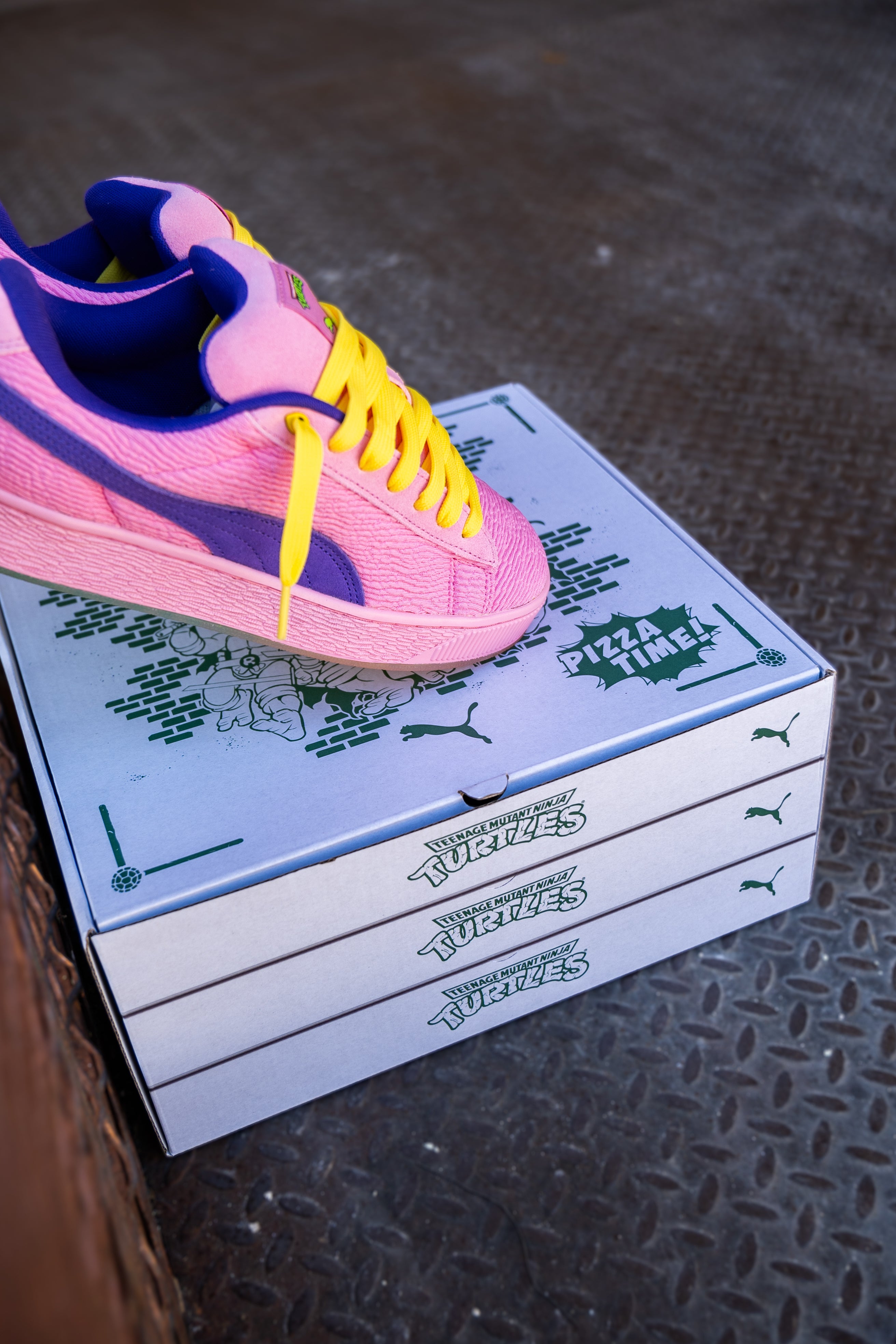 Mens Puma Suede XL Teenage Mutant Ninja Turtles (Mauved Out/Team Violet) - Puma