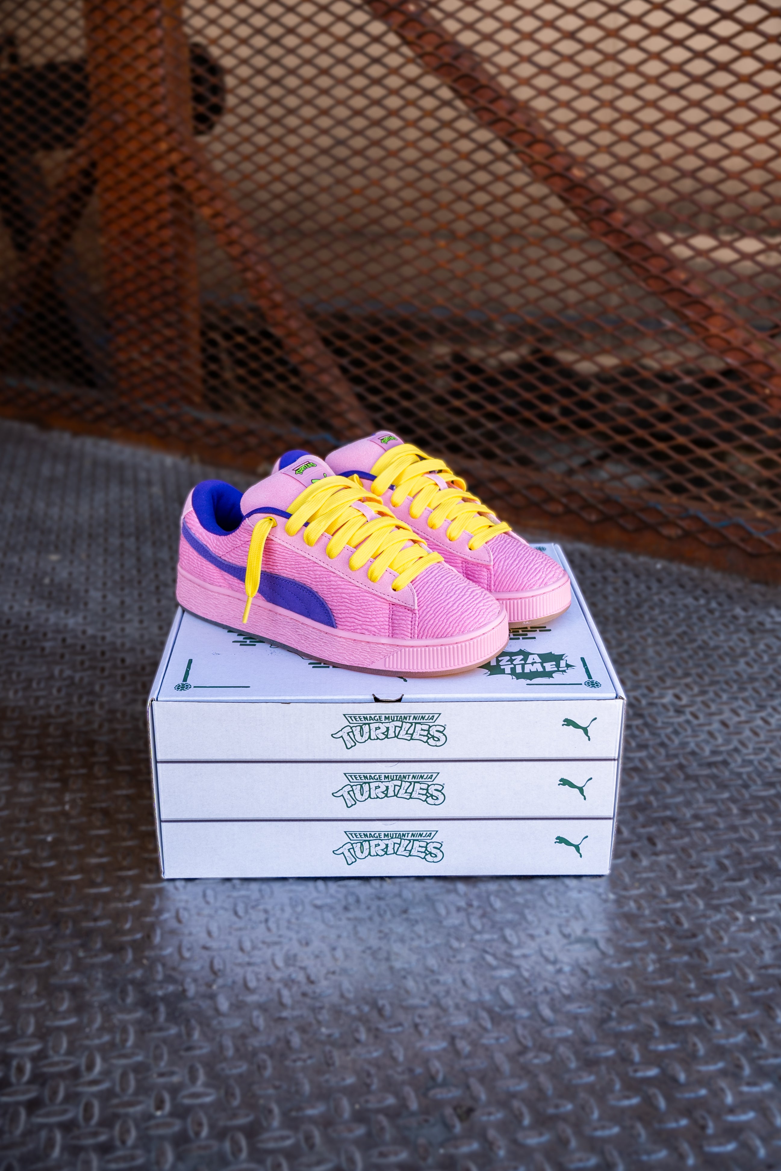 Mens Puma Suede XL Teenage Mutant Ninja Turtles (Mauved Out/Team Violet) - Puma