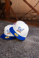 New Era Milwaukee Brewers 2002 ASG Grey UV (Off White/Royal) 59Fifty Fitted