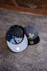 New Era Oakland Athletics 1989 WS Grey UV (Dk Graphite/Black) 59Fifty Fitted